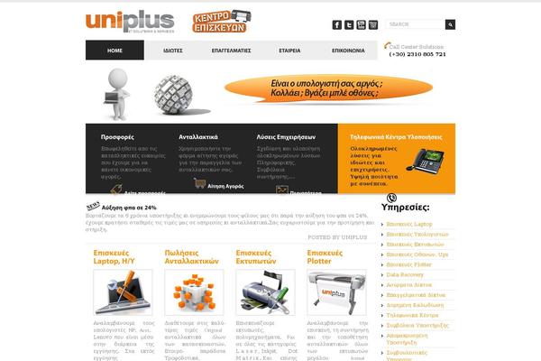 uniplus.gr site used Theme1188