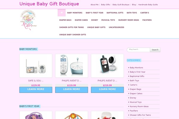 uniquebabygiftboutique.com site used Wpdtheme