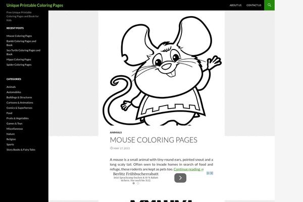 Twenty Fourteen theme site design template sample