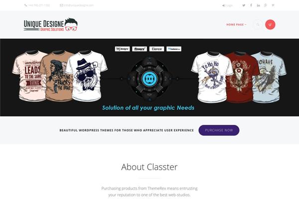Classter theme site design template sample