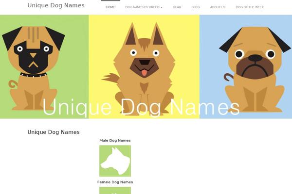 uniquedognames.net site used Farben Basic