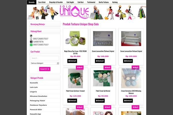 Belanja theme site design template sample