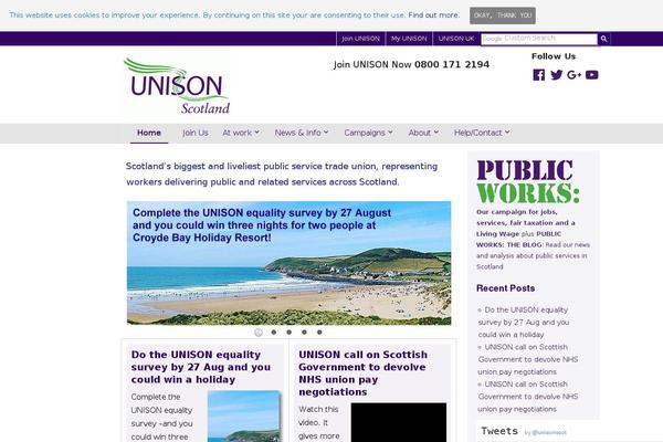 unison-scotland.org.uk site used Unison2