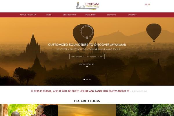 uniteam-travel-myanmar.com site used Uniteam