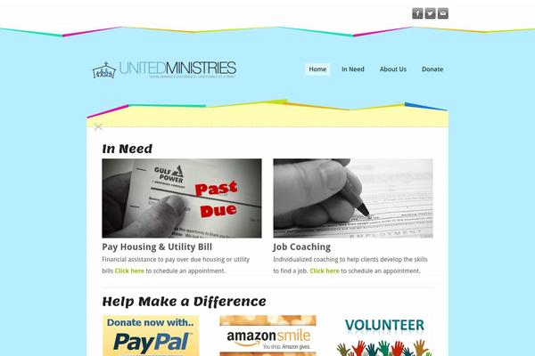 united-ministries.com site used Theme1068