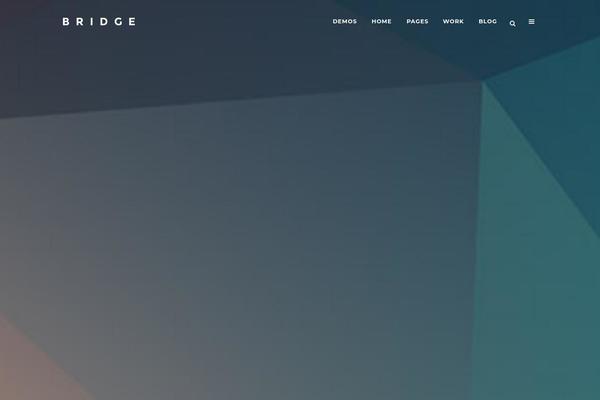 Bridge theme site design template sample