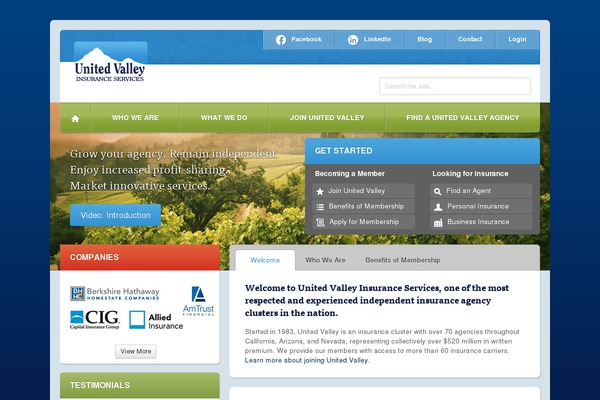 unitedvalleyins.com site used Uvi