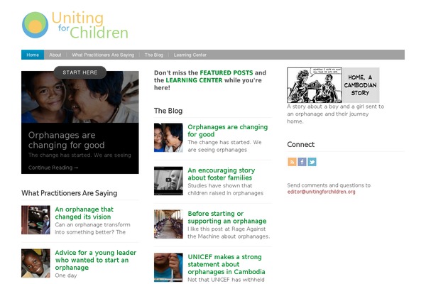 unitingforchildren.org site used Wp-blossom101