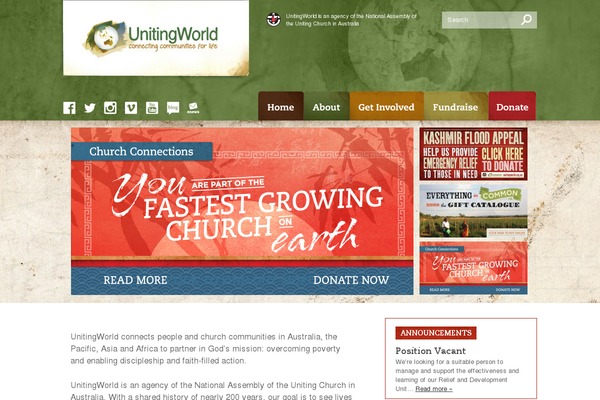unitingworld.org.au site used Goodwill