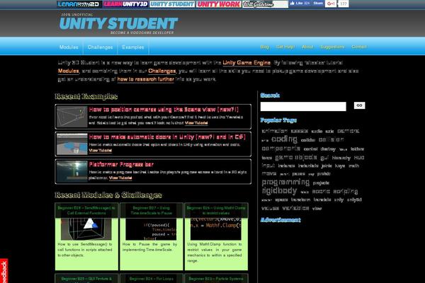 unity3dstudent.com site used Narrative-lite