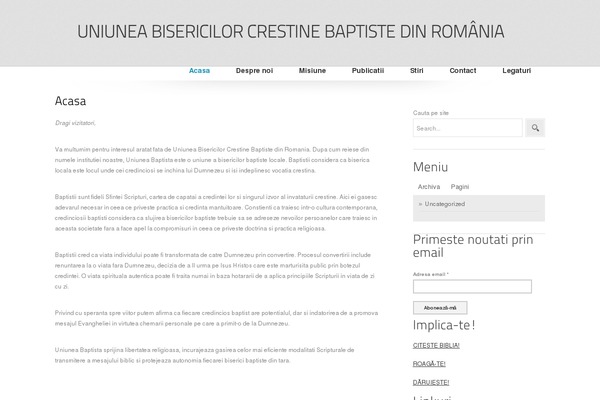 uniuneabaptista.ro site used Cleanonline