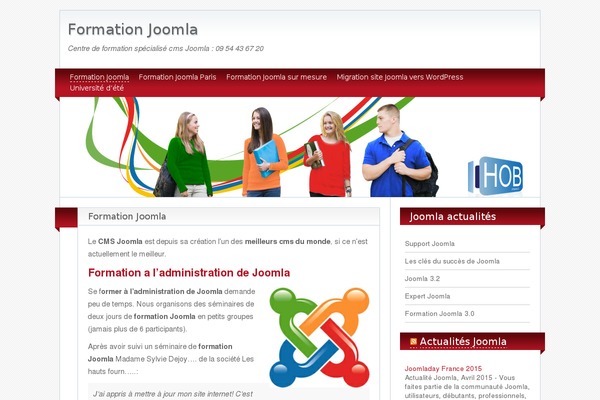 univ-joomla.fr site used Blogolife.2.0