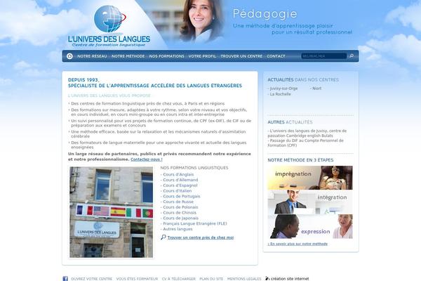 univers-langues.com site used Univers