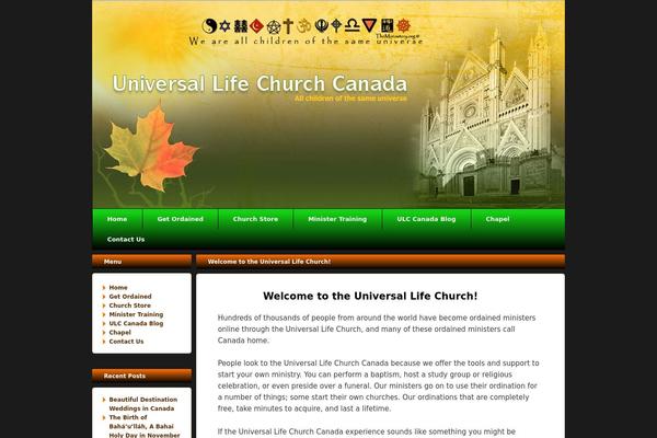 universallifechurch.ca site used Ulc
