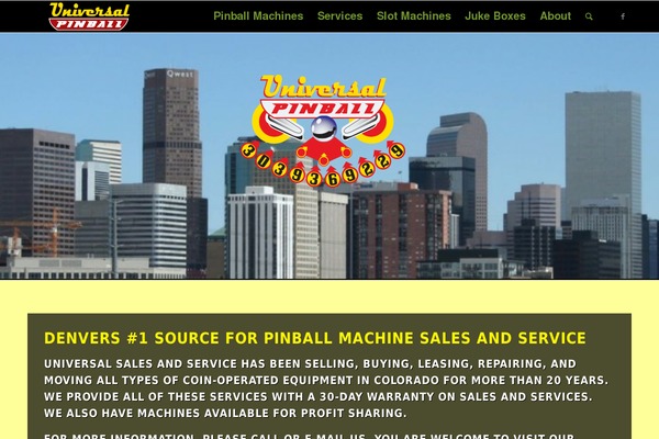 universalpinball.net site used Universal-sales