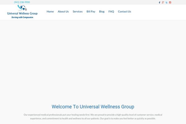 WordPress website example screenshot