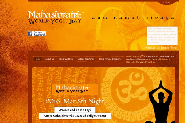 universalyogaday.org site used Mahasivrathri