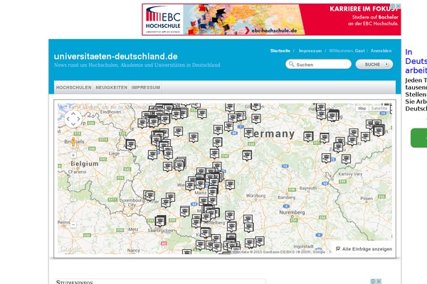 universitaeten-deutschland.de site used Regiomarken
