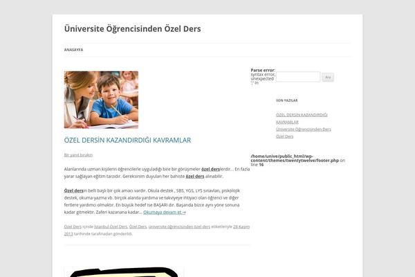 universiteogrencisindenozelders.com site used Twenty Twelve