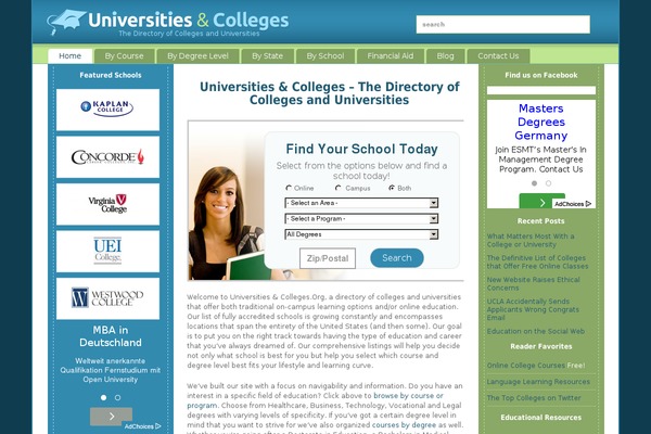 universitiesandcolleges.org site used Daami