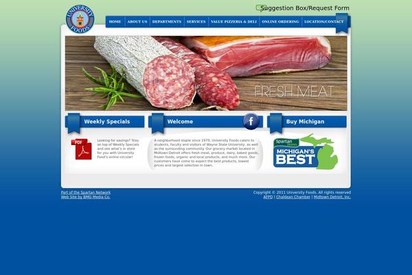 Food theme site design template sample
