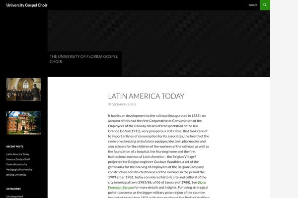 Twenty Fourteen theme site design template sample