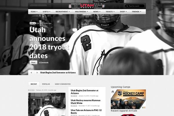 universityofutahhockey.com site used Grandnews-child