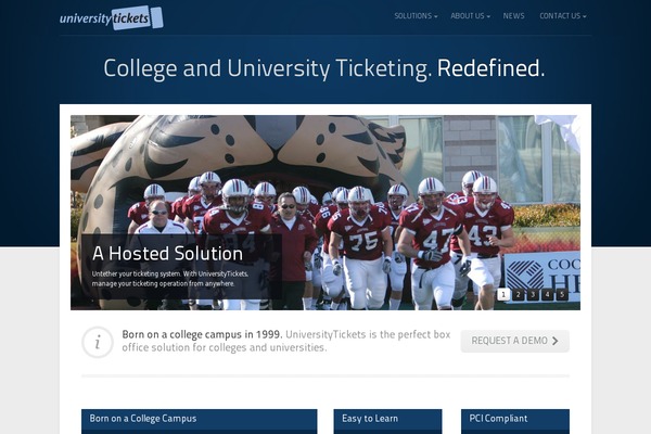 universitytickets.com site used Understrap