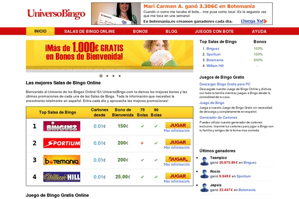 universobingo.com site used Bingos.com.es