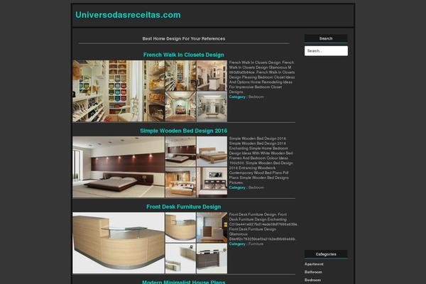 A theme site design template sample