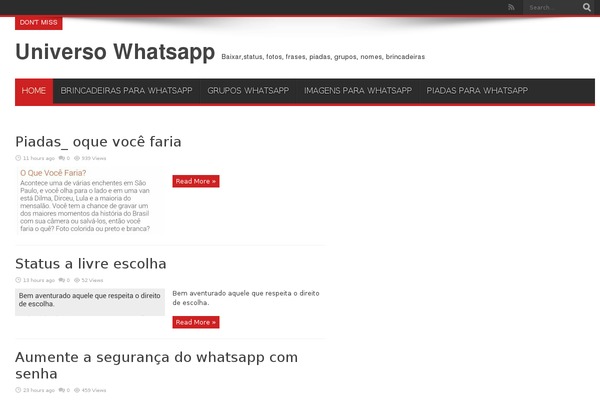 universowhatsapp.com.br site used Jarida.theme.v1.5.0