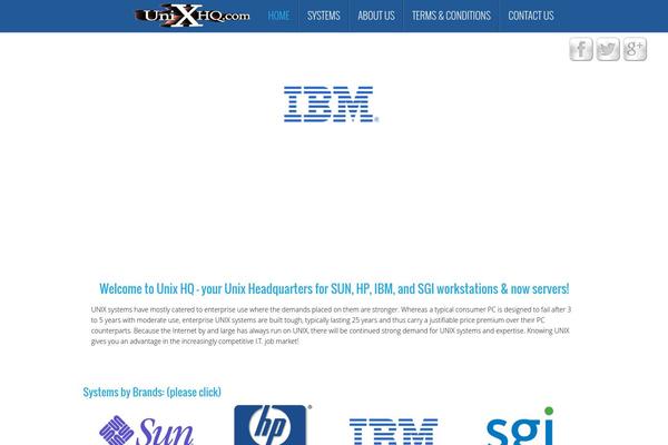 unixhq.com site used Websgt Theme