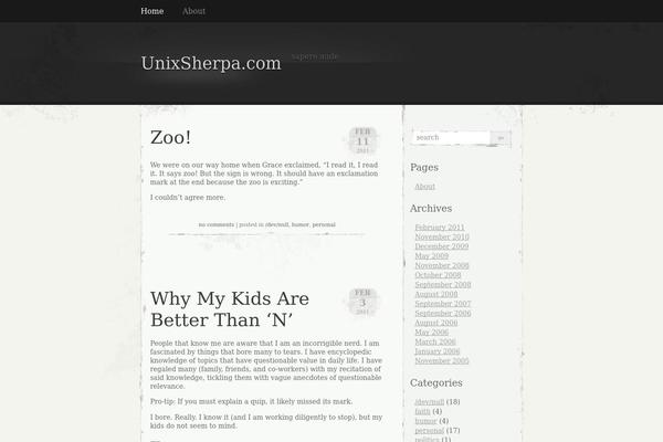 unixsherpa.com site used Elegant Grunge