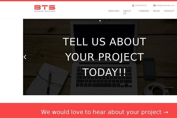 Bts theme site design template sample