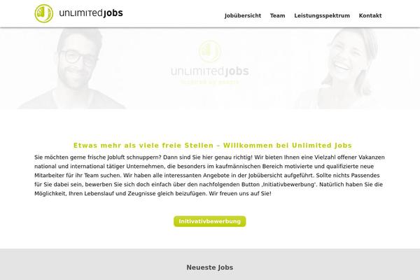 Noo-jobmonster-child theme site design template sample