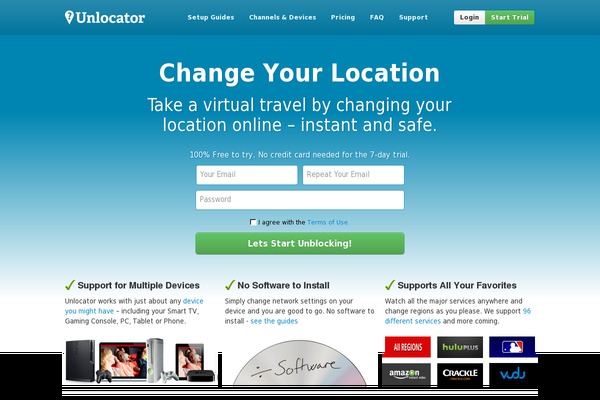 unlocator.com site used Unlocator2018_test_design
