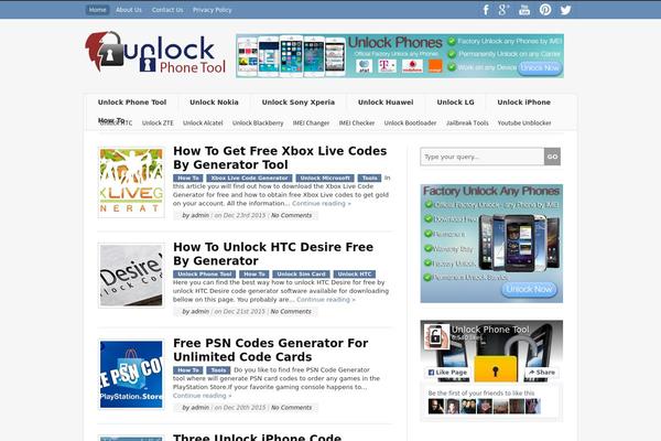 unlockphonetool.com site used Designblog-codebase