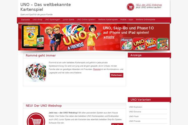 uno-kartenspiel.de site used Uno