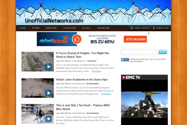 unofficialnetworks.com site used Newspack-theme-child