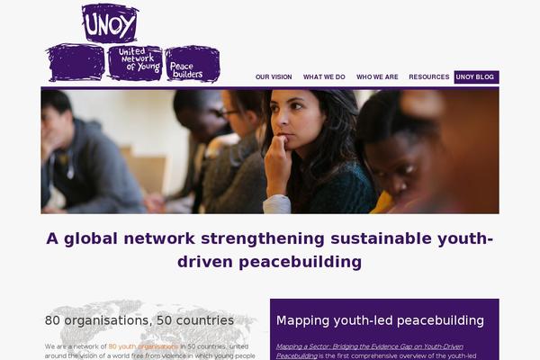 unoy.org site used Unoy-peacebuilders