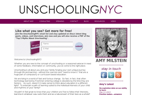 unschoolingnyc.com site used WordPress