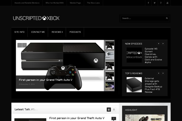unscripted360.com site used Dw-gamez_1.0.3_theme