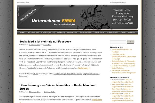WordPress website example screenshot