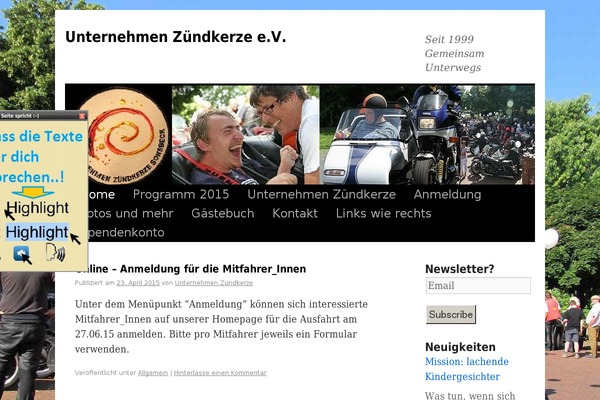 WordPress website example screenshot