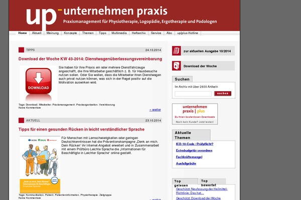 up-aktuell.de site used Deus