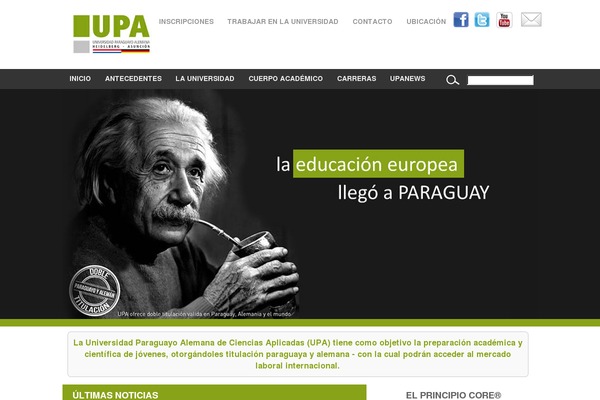 upa.edu.py site used Upa