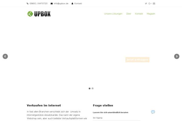 upbox.de site used Upbox-child