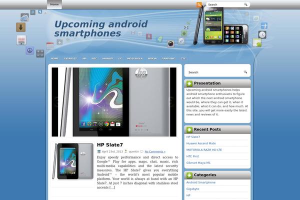 upcomingandroidsmartphones.com site used Androidmania