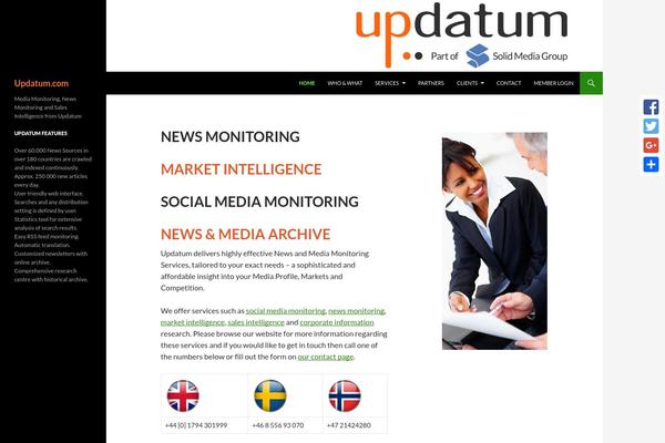 Twenty Fourteen theme site design template sample