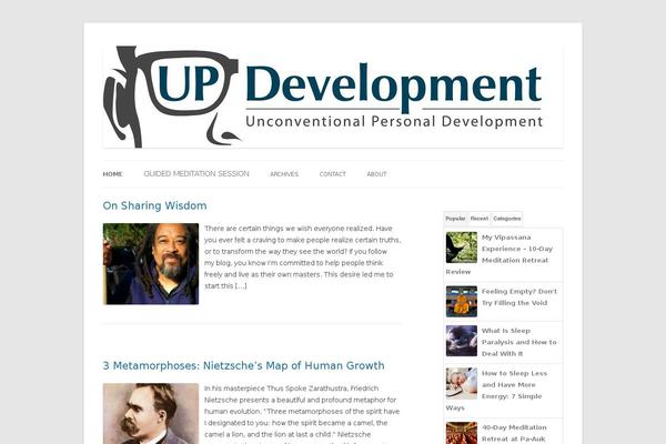 Site using MailChimp Top Bar plugin